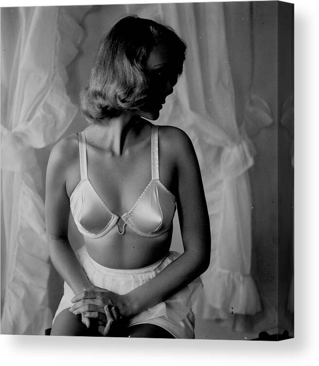 The Wired Bra- Innovator Jack Glick and the development of the strapless  wireless bra. #1 Canvas Print / Canvas Art by Nina Leen - Fine Art America
