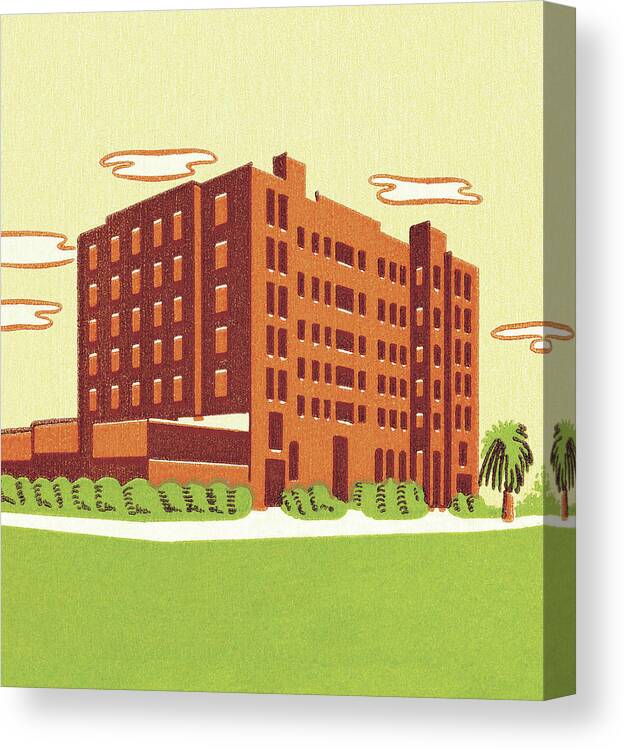 Apartment Canvas Print featuring the drawing Building by CSA Images