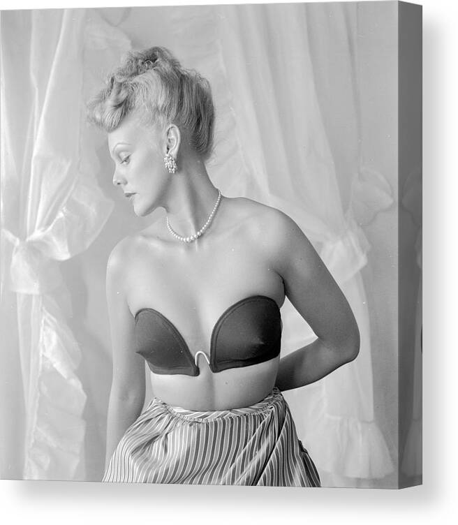 The Wired Bra- Innovator Jack Glick and the development of the strapless  wireless bra. #2 Canvas Print / Canvas Art by Nina Leen - Fine Art America