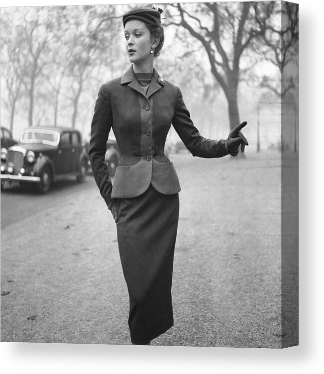 1950-1959 Canvas Print featuring the photograph Autumn Outfit by Chaloner Woods