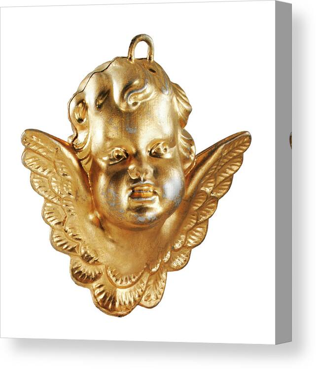 Angel Canvas Print featuring the drawing Gold Cherub by CSA Images