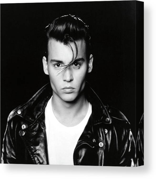 Johnny Depp Canvas Print featuring the photograph JOHNNY DEPP in CRY-BABY -1990-. by Album