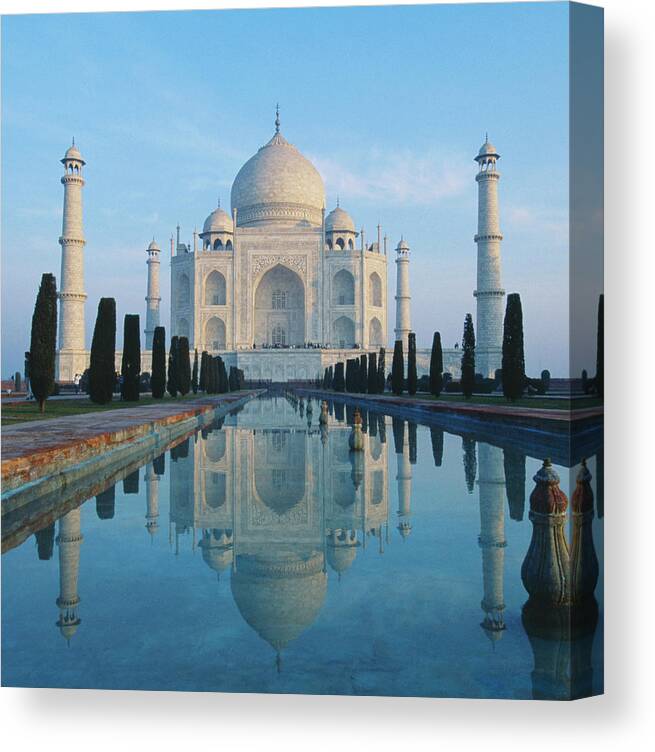 Part Of A Series Canvas Print featuring the photograph Taj Mahal by Grant Faint