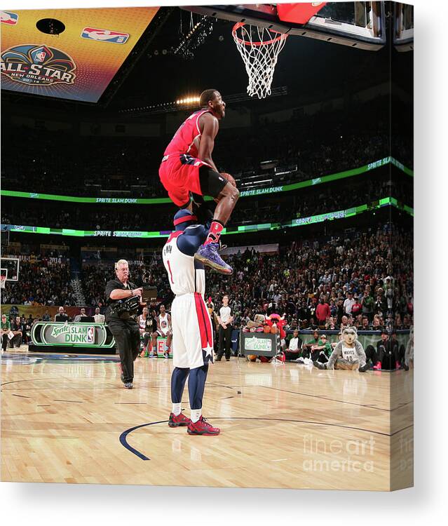 Nba Pro Basketball Canvas Print featuring the photograph John Wall by Nathaniel S. Butler