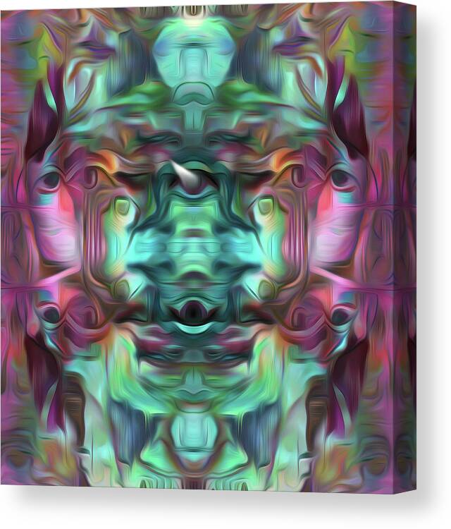 Visionary Canvas Print featuring the digital art A Sacred Pause by Jeff Malderez