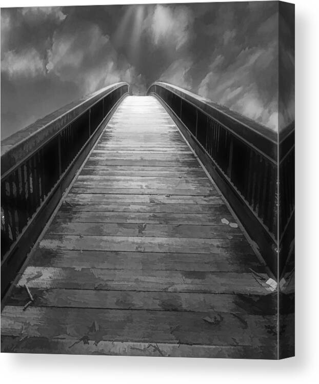 Bridge Canvas Print featuring the photograph ...And It Makes Me Wonder by Jim Signorelli