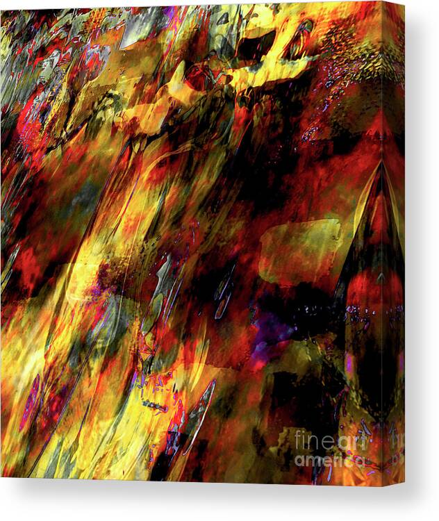 A-fine-art Canvas Print featuring the painting Bold Colors For Castle Walls 1 by Catalina Walker