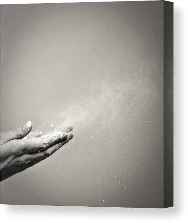 Dust Canvas Print featuring the photograph Hands by Suki Photography by Sandra Grimm