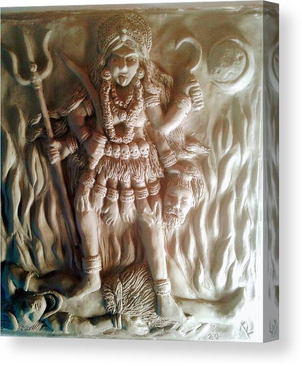  Canvas Print featuring the painting Kali by James RODERICK