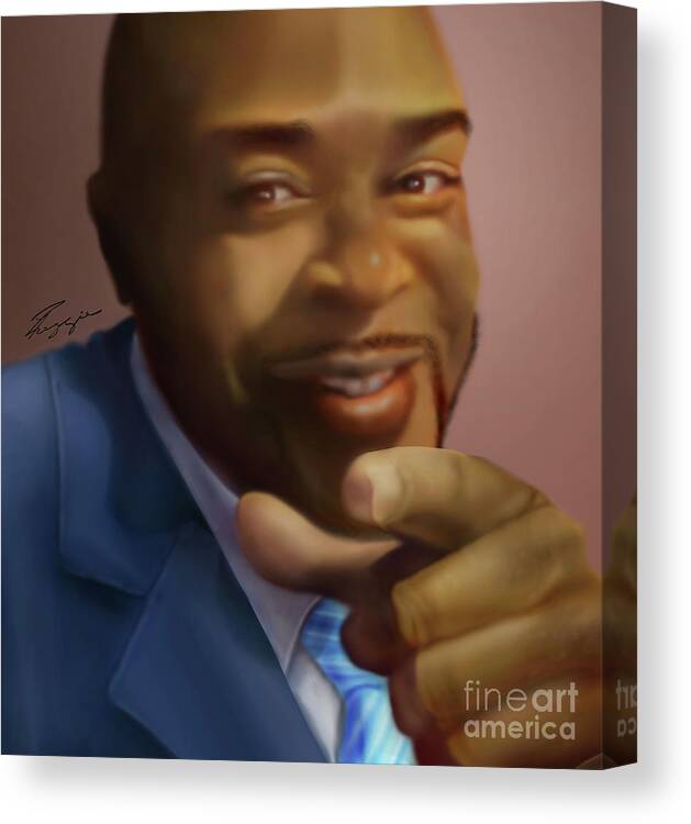 Commissioned Canvas Print featuring the painting Steven 1 by Reggie Duffie