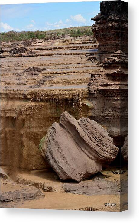 Grand Falls Canvas Print featuring the photograph Grand Falls #1 by Carrie Putz