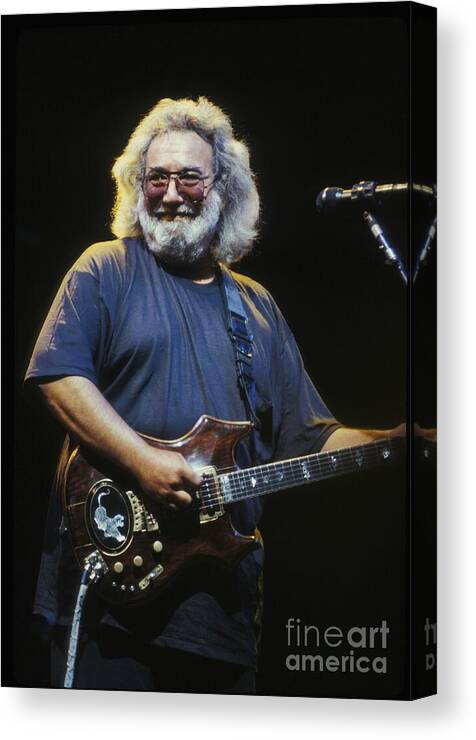 Singer Canvas Print featuring the photograph Jerry Garcia - Grateful Dead #3 by Concert Photos