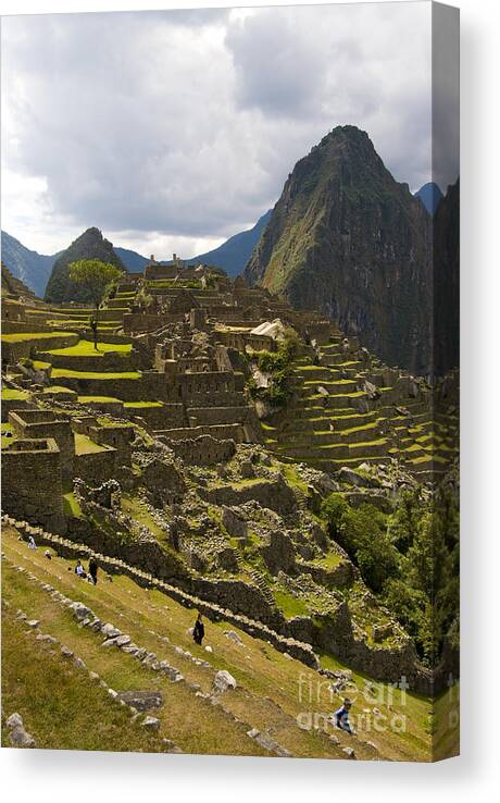 South America Canvas Print featuring the photograph Machu Picchu Peru #1 by William H. Mullins