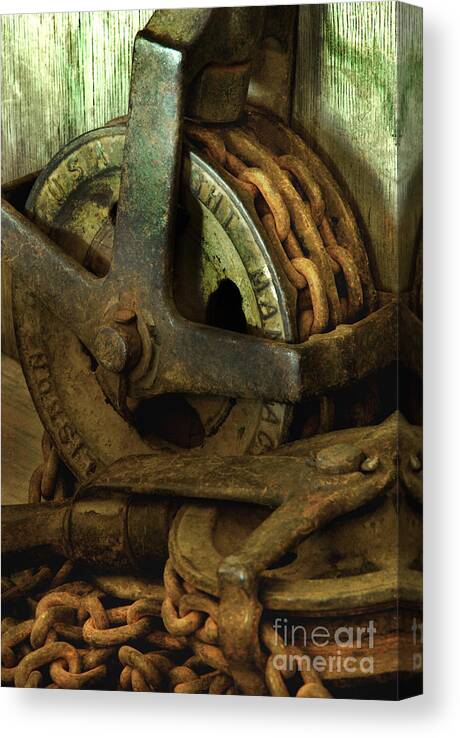 Rusty Tools Canvas Print featuring the photograph Rusty Stuff #1 by Loni Collins