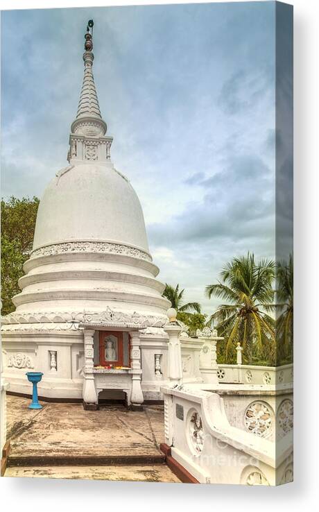 Temple Canvas Print featuring the photograph temple complex at the tropical island Sri Lanka #1 by Gina Koch