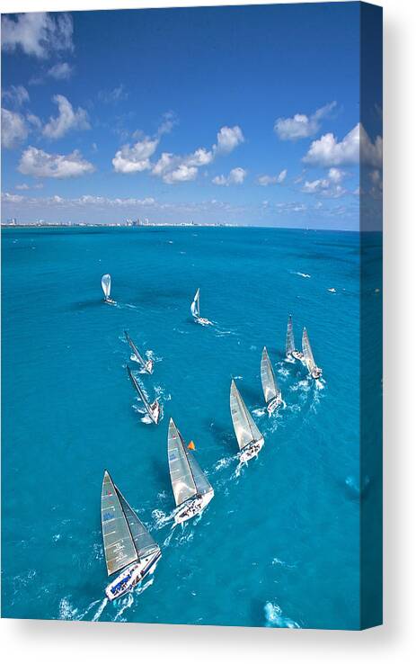 Stars Canvas Print featuring the photograph Miami Horizon #2 by Steven Lapkin