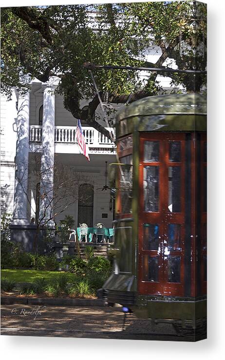 New Orleans Canvas Print featuring the photograph On The Avenue #2 by Cheri Randolph
