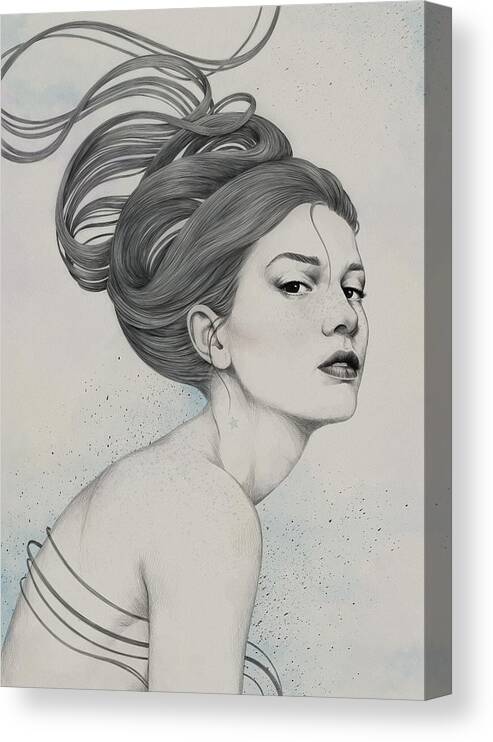 Woman Canvas Print featuring the digital art 230 by Diego Fernandez
