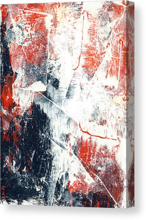 Abstract Canvas Print featuring the painting Moving On - Contemporary Abstract Painting by Modern Abstract