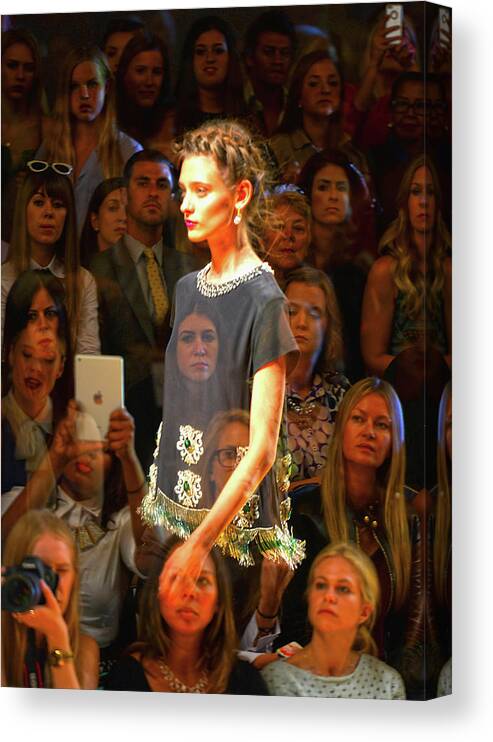 New York Fashion Week Canvas Print featuring the photograph An Alternative View - Mercedes-benz #5 by Andrew H. Walker