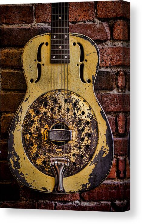 Steel Guitar Canvas Print featuring the photograph A Classic by Heather Applegate