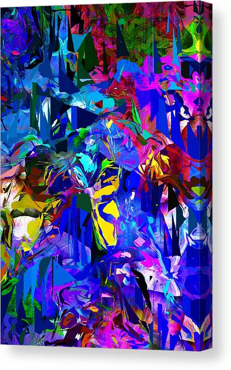 Fine Art Canvas Print featuring the digital art Abstract 010215 by David Lane
