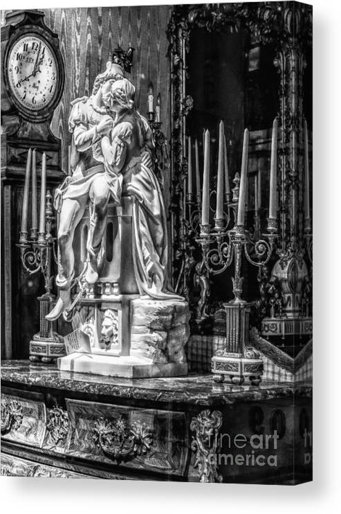 Statue Canvas Print featuring the photograph Antique Lovers - NOLA by Kathleen K Parker