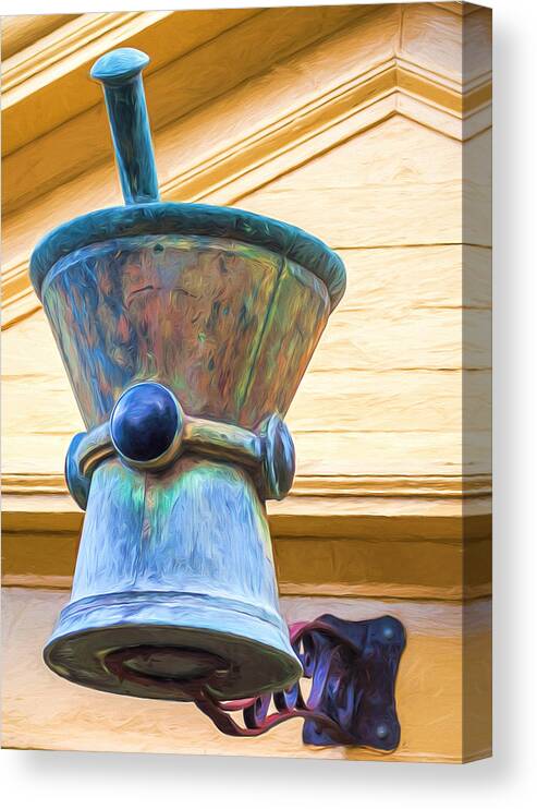 Genesee Country Village Canvas Print featuring the photograph Apothecary - Mortar and Pestle by Chris Bordeleau