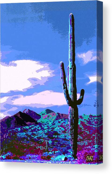 Arizona Canvas Print featuring the painting Arizona Blue by CHAZ Daugherty