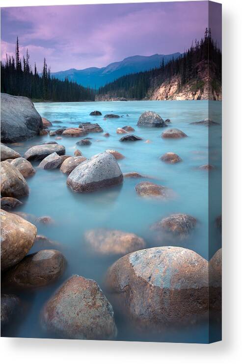 Jasper Canvas Print featuring the photograph Athabasca Rocks by Cale Best