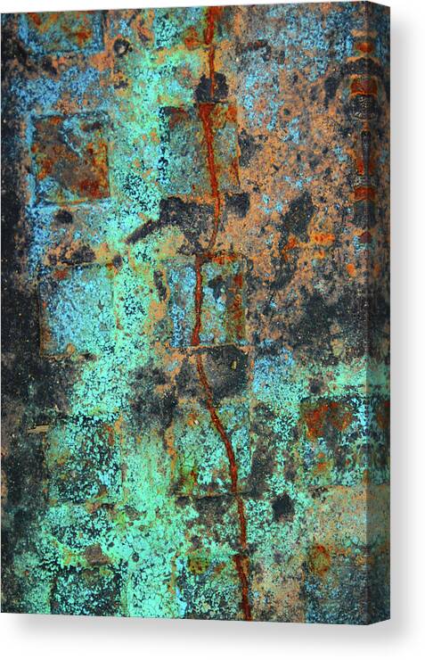 Metal Canvas Print featuring the photograph Azure Metal by James Knight