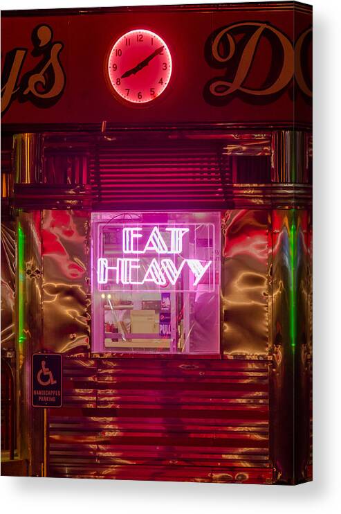 Diner Canvas Print featuring the photograph Betsy's Diner by Jennifer Kano