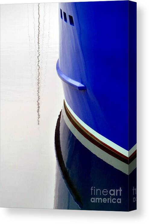 Boat Canvas Print featuring the photograph Big Blue by Patricia Strand