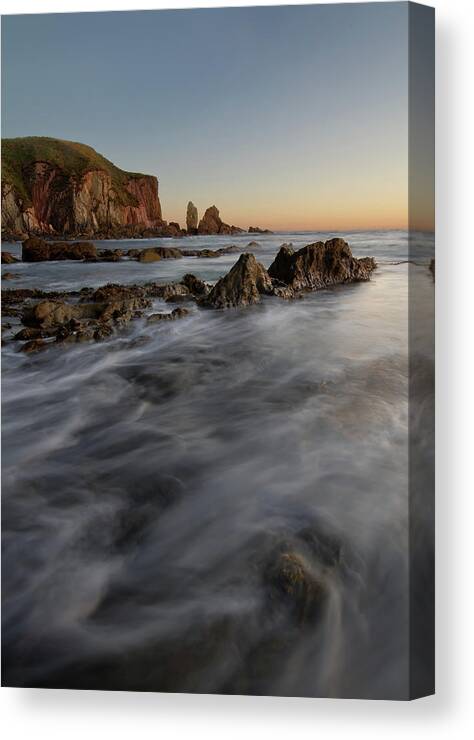 Tranquility Canvas Print featuring the photograph Bigbury Bay by Lakemans