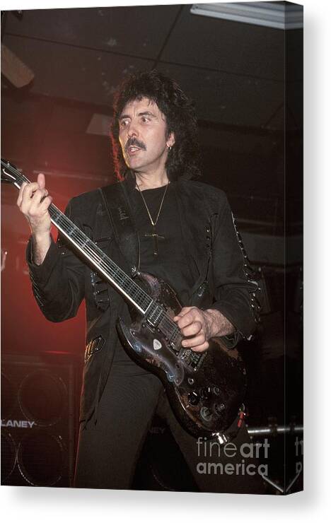 Heavy Metal Canvas Print featuring the photograph Black Sabbath - Tony Iommi #2 by Concert Photos
