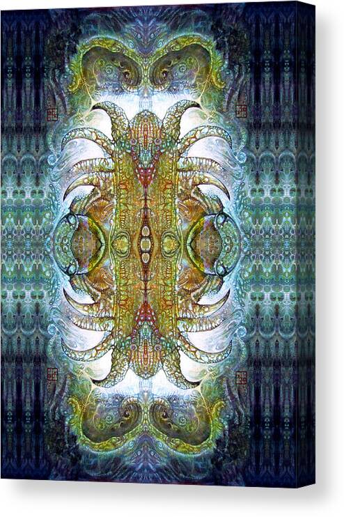 bogomil Variations Canvas Print featuring the digital art Bogomil Variation 14 - Otto Rapp and Michael Wolik by Otto Rapp