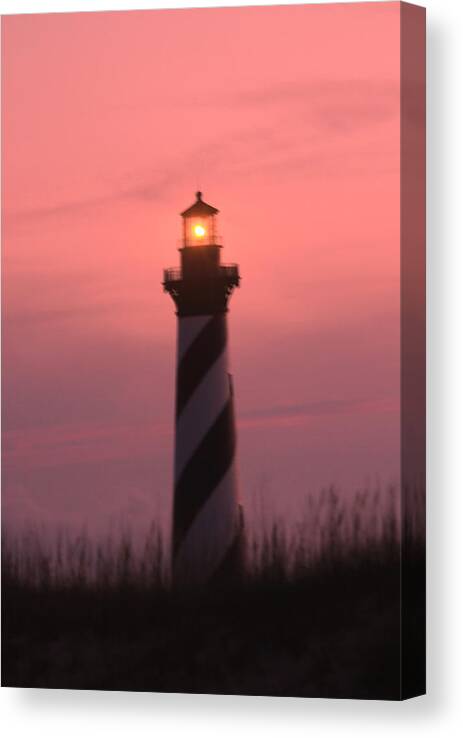 Lighthouse Canvas Print featuring the photograph Cape Hatteras Lighthouse 2014 37 by Cathy Lindsey