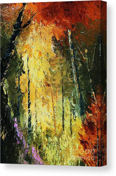 Tree Canvas Print featuring the painting Changing a Dream by Steven Lebron Langston