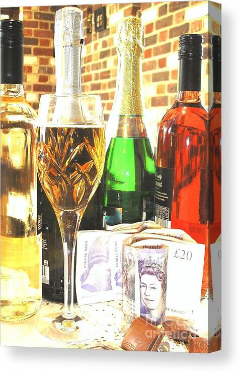 Drinks Canvas Print featuring the photograph Cheers by Karen Jane Jones