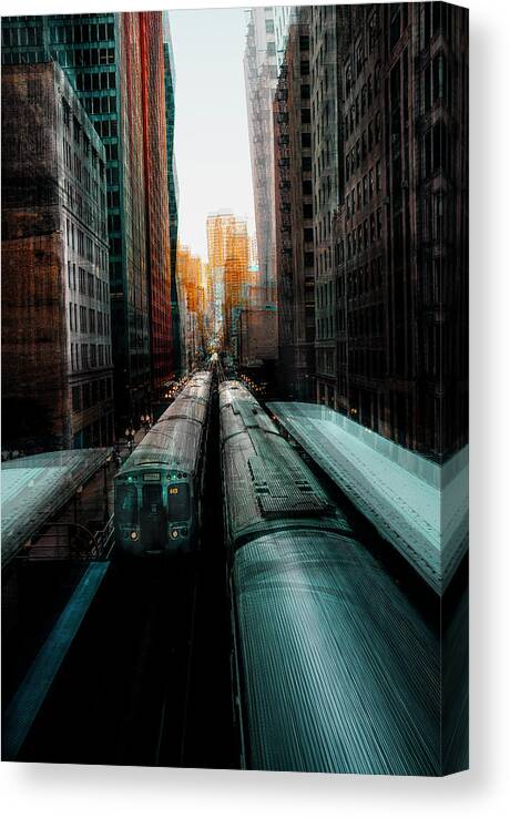 Chicago Canvas Print featuring the photograph Chicago's Station by Carmine Chiriac?