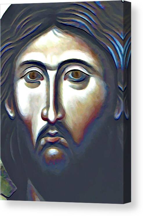 Jesus Canvas Print featuring the photograph Christ the Judge by John Madison