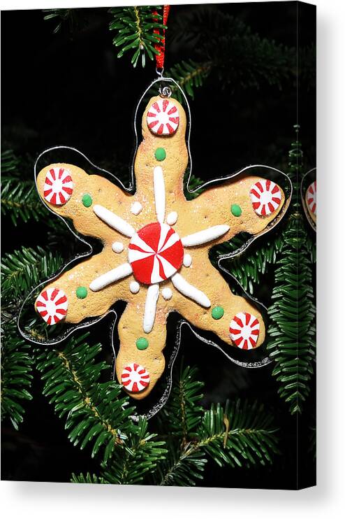 Christmas Canvas Print featuring the photograph Christmas Cookie by Georgette Grossman