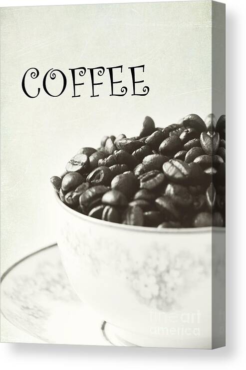 Coffee Canvas Print featuring the photograph Coffee by Pam Holdsworth