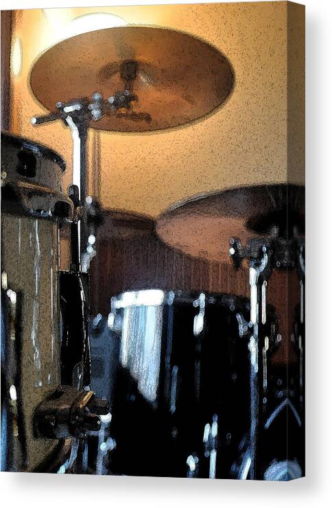 Zildjian Canvas Print featuring the photograph Cymbal Of Authority by Everett Bowers