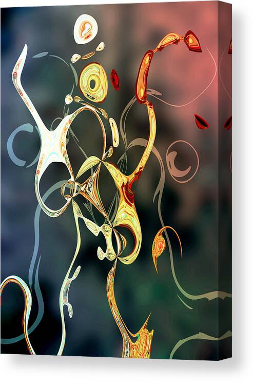 Dance Canvas Print featuring the digital art Dance Like Nobody's Watching by Ginny Schmidt