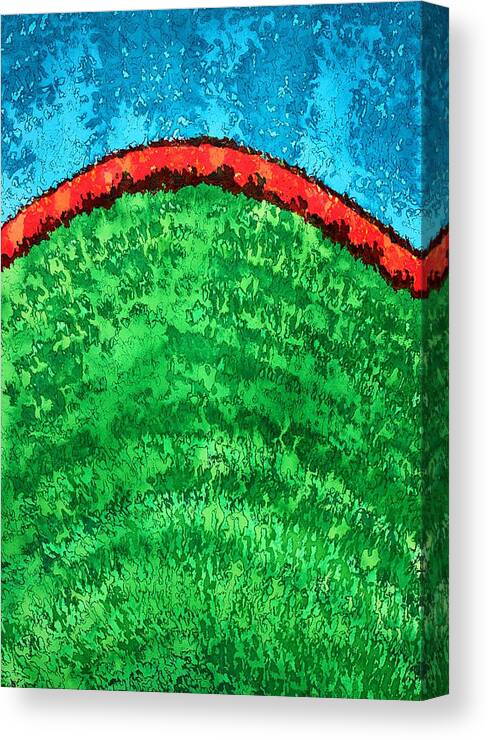 Dawn Canvas Print featuring the painting Dawn Is Coming original painting by Sol Luckman