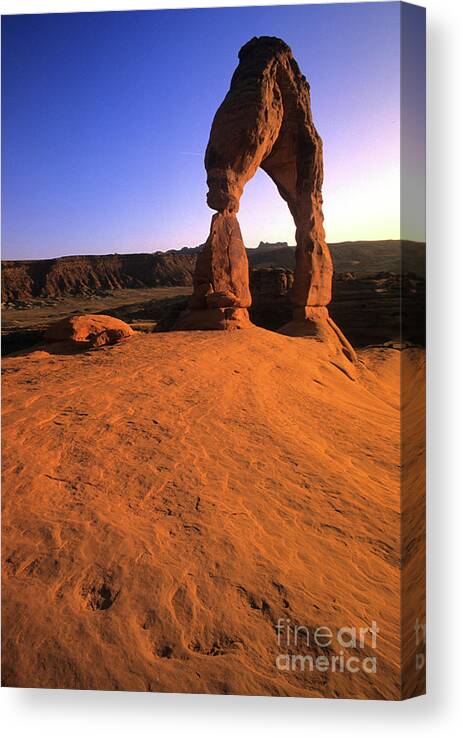Delicate Arch Canvas Print featuring the photograph Delicate Arch by Bob Christopher