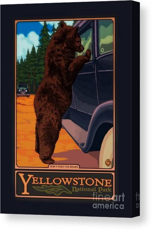 Bears Canvas Print featuring the photograph Yogi Bear by Doc Braham