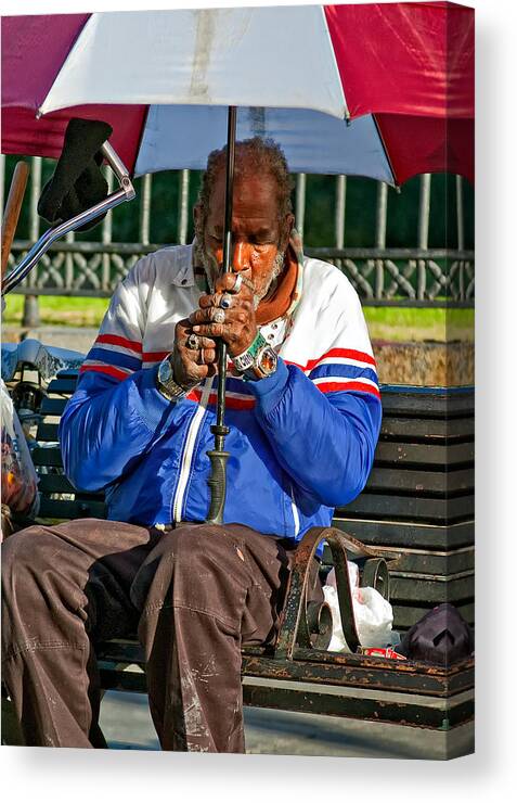 French Quarter Canvas Print featuring the photograph Dr Luv's Office by Steve Harrington