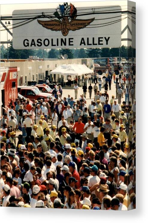 Racing Canvas Print featuring the photograph Driver's Meeting by Stacy C Bottoms